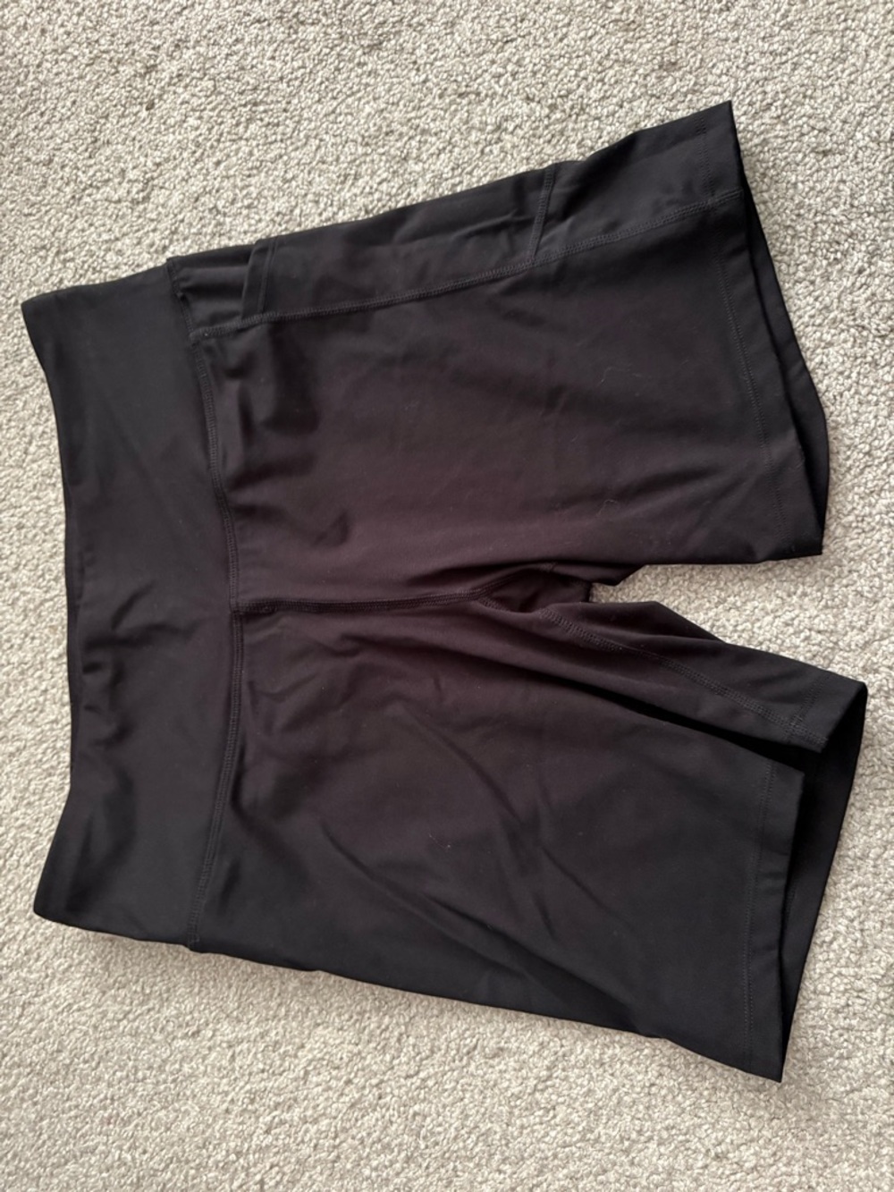 DKNY Black Stretch High-Waist Active Shorts